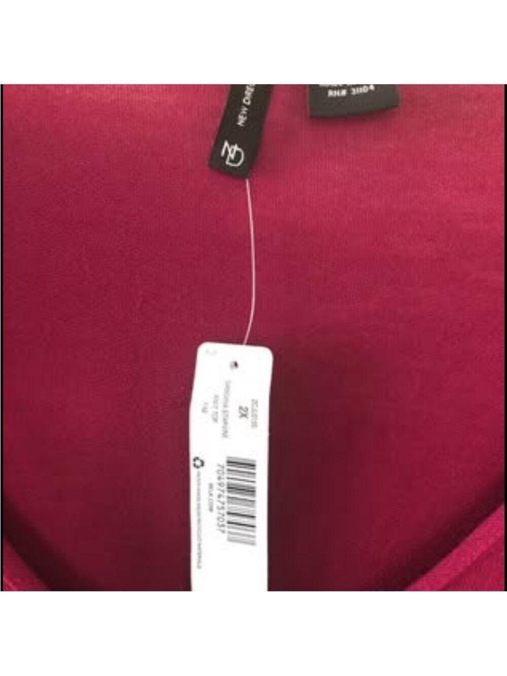 NWT New Directions Curvy Top with Floral Embroidery Flared Bell Sleeves Size 2X - Picture 6 of 10